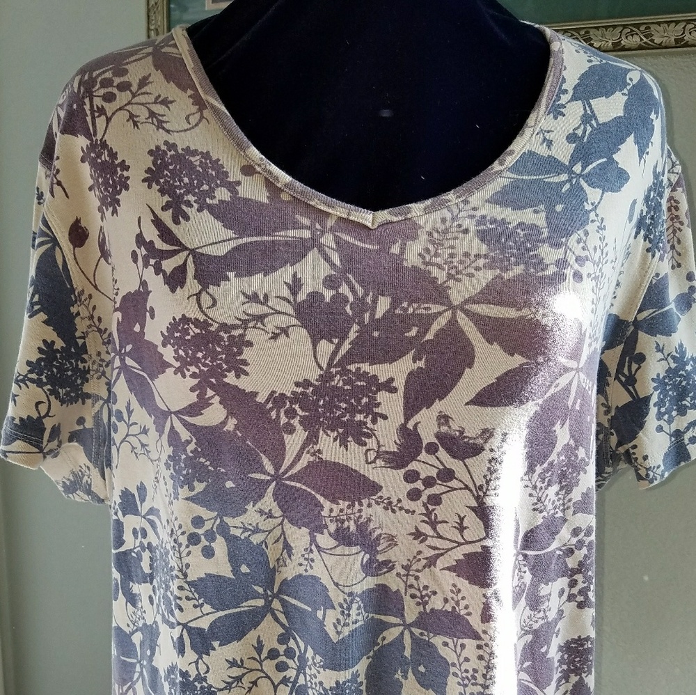 🎨 Sonoma Ombre Floral Print T-shirt Size 3X